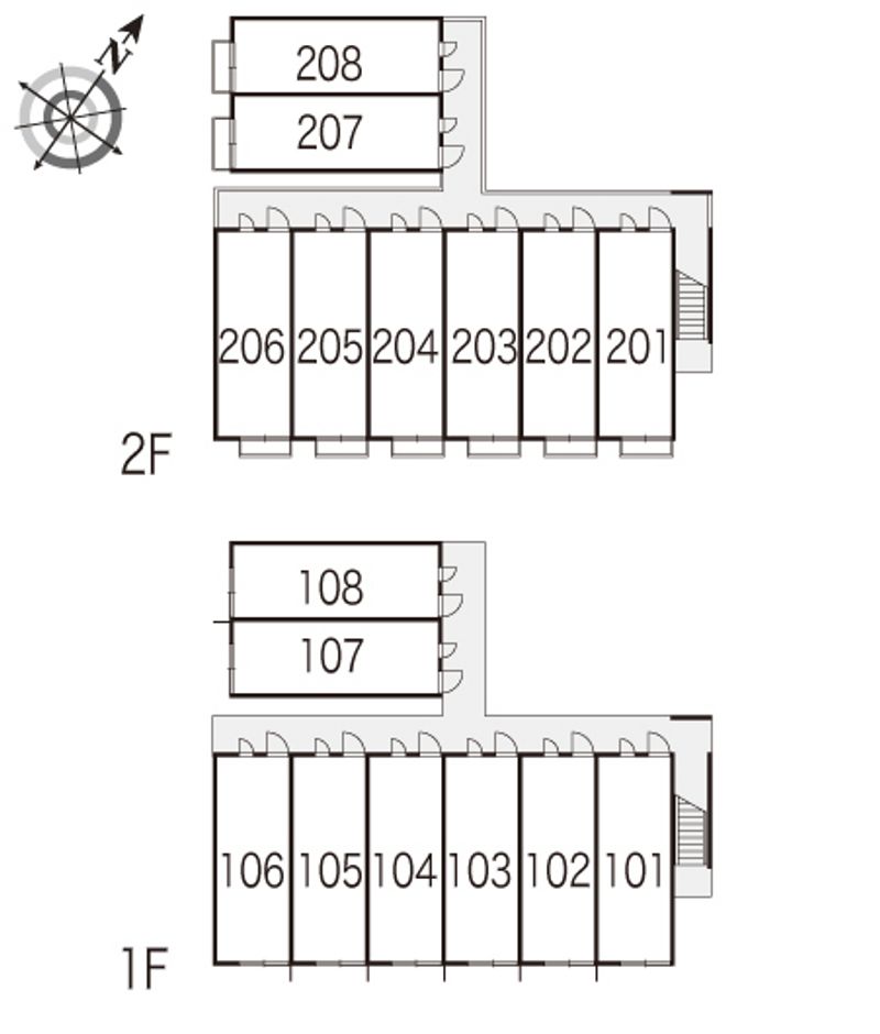 レオパレスマツバラ２００３ 間取り配置図