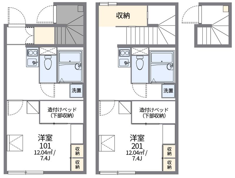 レオパレスフォンターナ 間取図