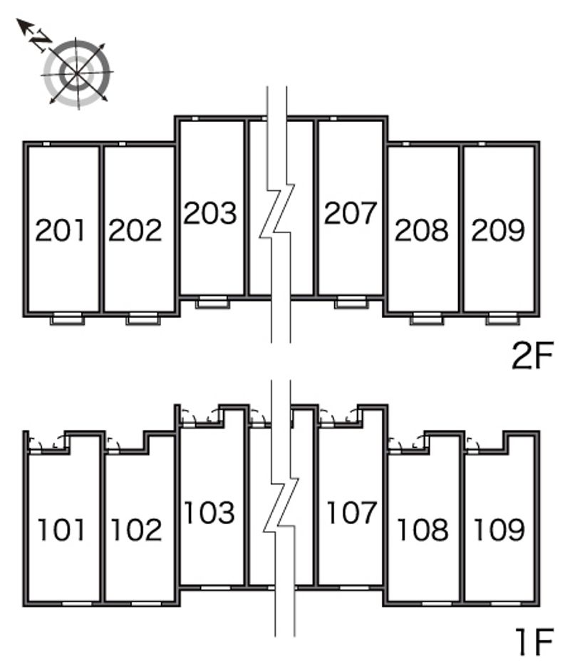 レオネクストコナ＆サンⅡ 間取配置図