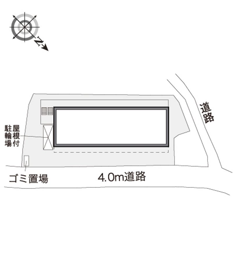 レオパレスジュネス上小島 配置図