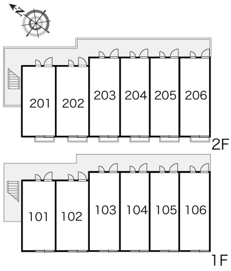 レオパレスリコリス 間取配置図