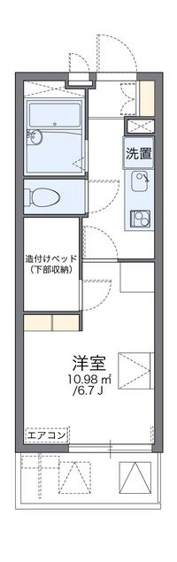 レオパレス夢眠舎 間取り図