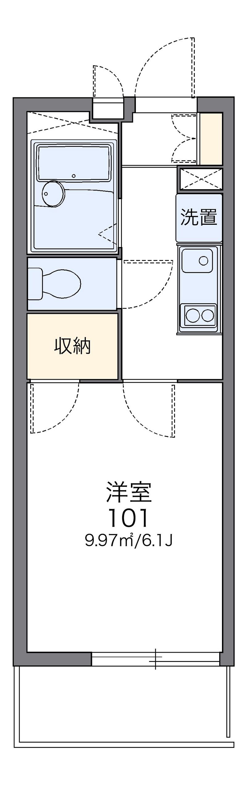 レオパレスサニーコート 間取図