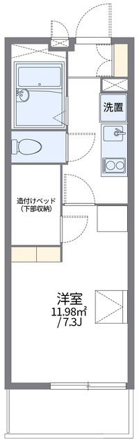 レオパレスアドラーブル 間取り図