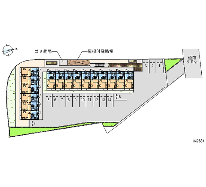 レオパレス嵯峨野 月極駐車場