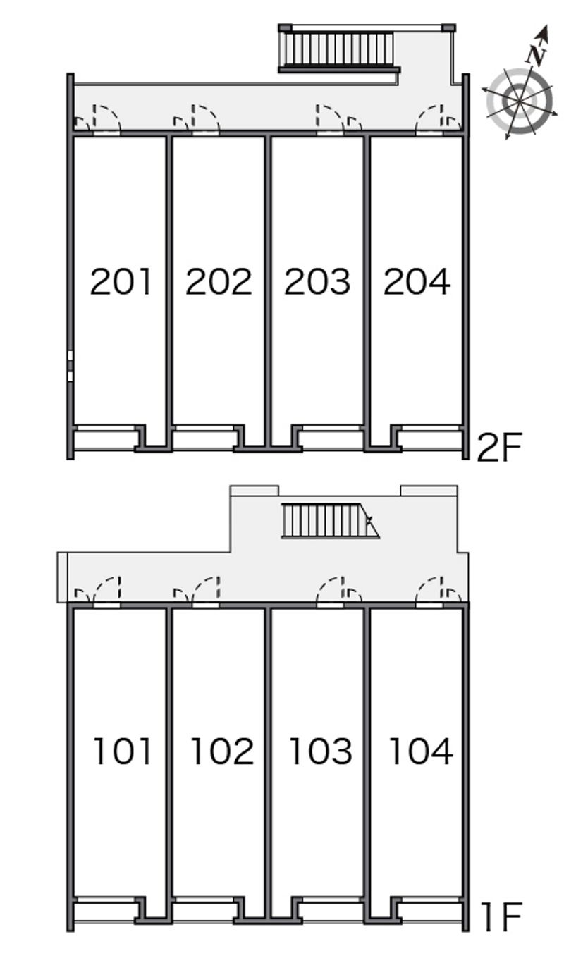 クレイノフリューリング 間取り配置図