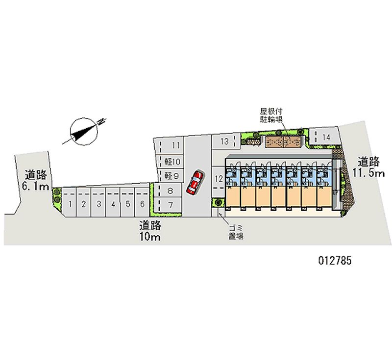 レオパレス本荘西 月極駐車場