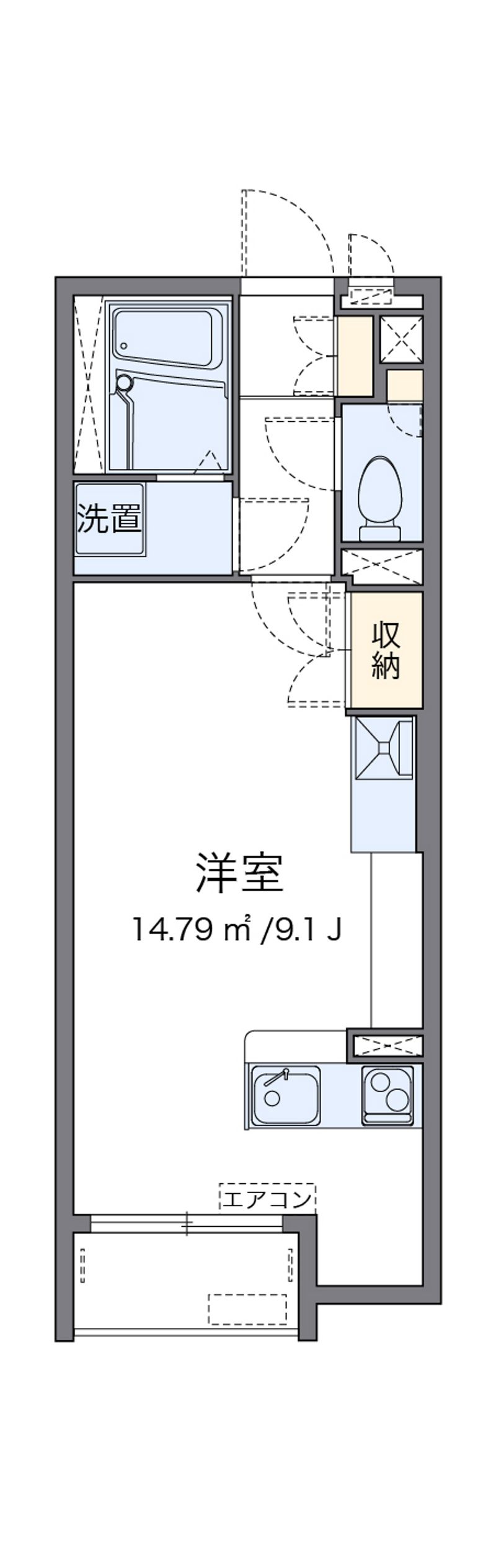 クレイノガーデンハイツＷＡＤＡ 間取図