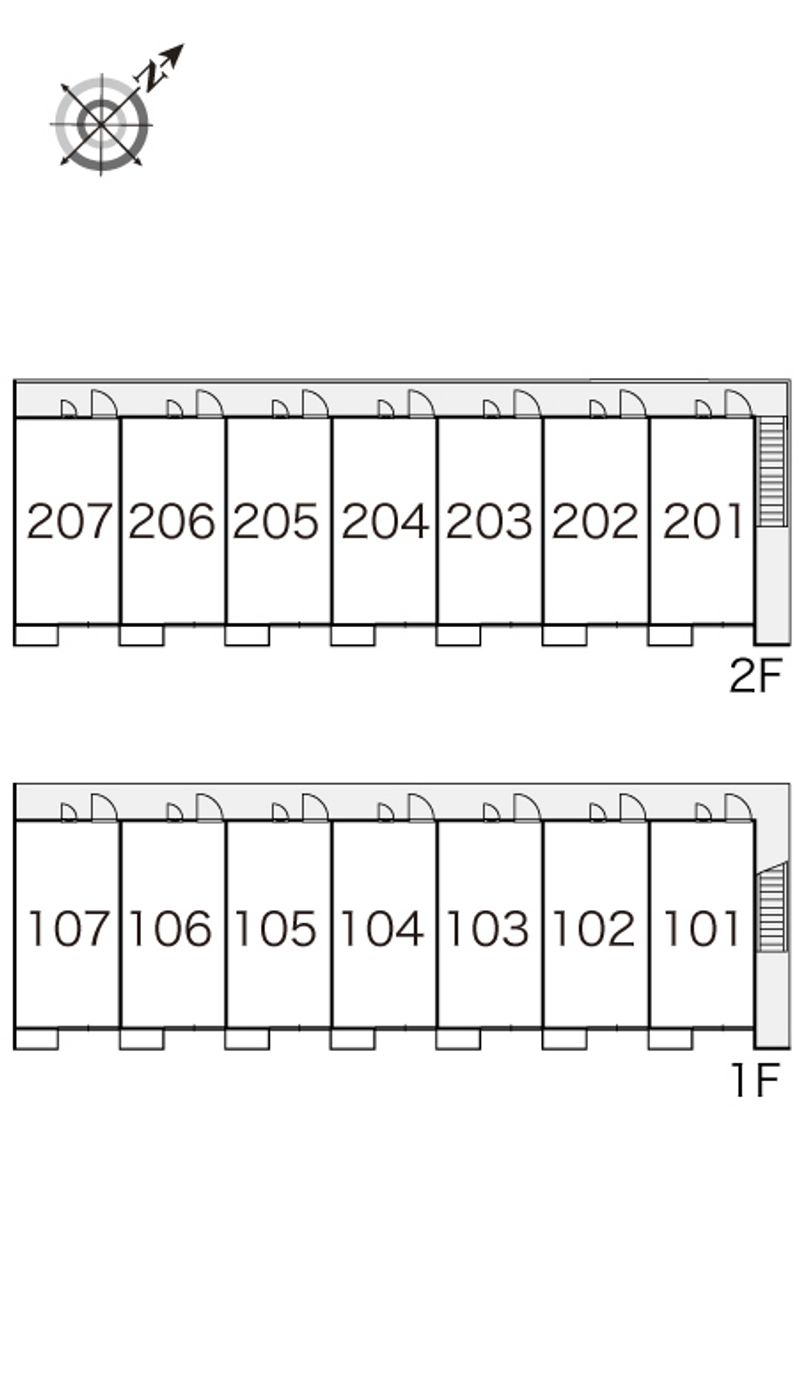 レオパレス千日 間取配置図