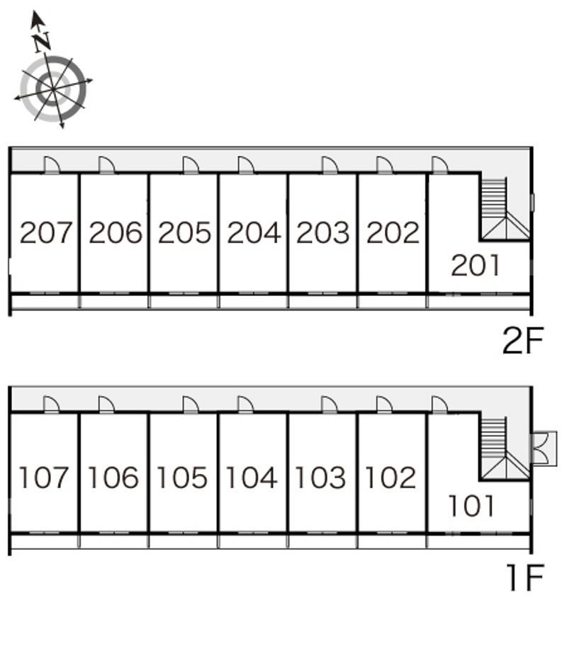 レオパレスファーストステージＳ 間取配置図
