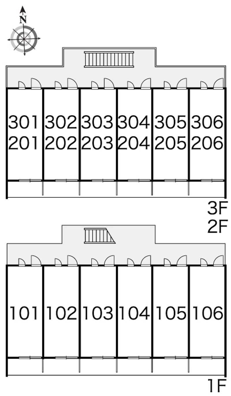 レオパレスモモハイツ 間取り配置図
