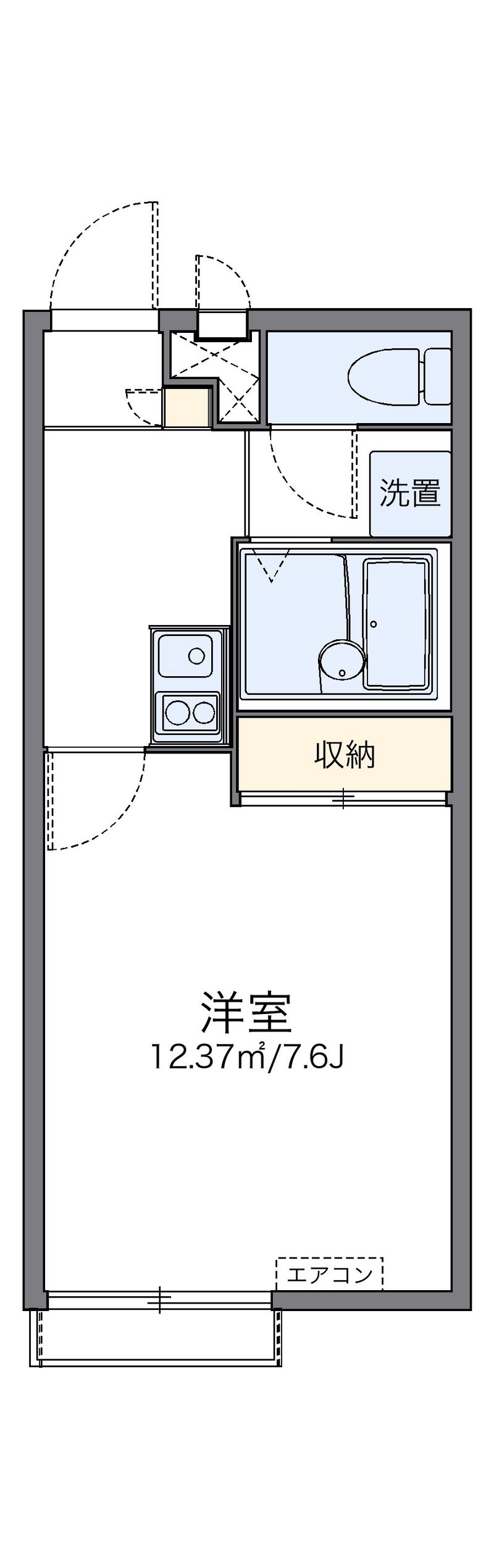 レオパレスランド諸岡 間取り