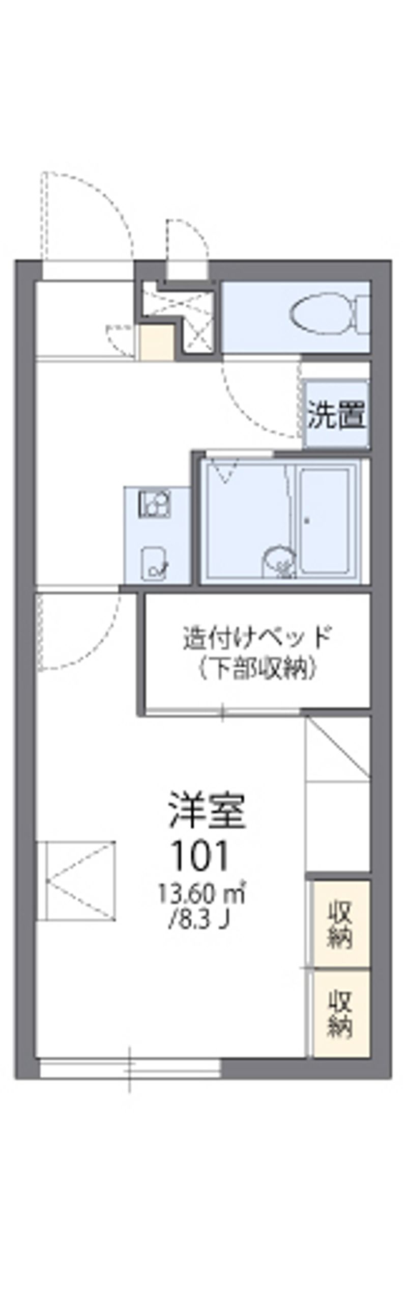レオパレスＮｕｅｖｏＰｉｎａｒ 間取図