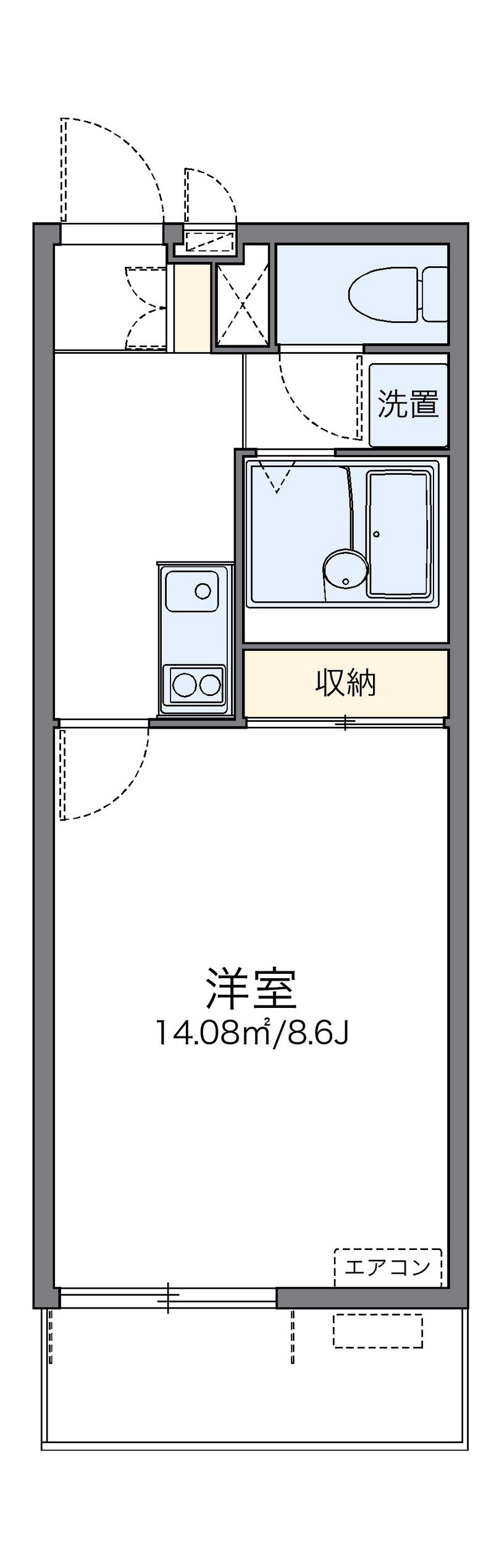 レオネクストリバーシティ本町 間取図