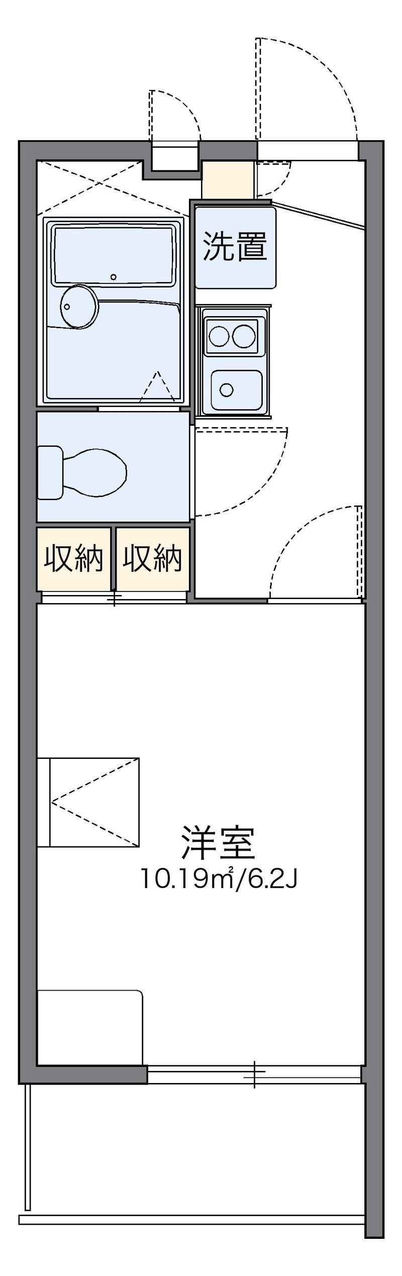 レオパレスハープコート 間取り