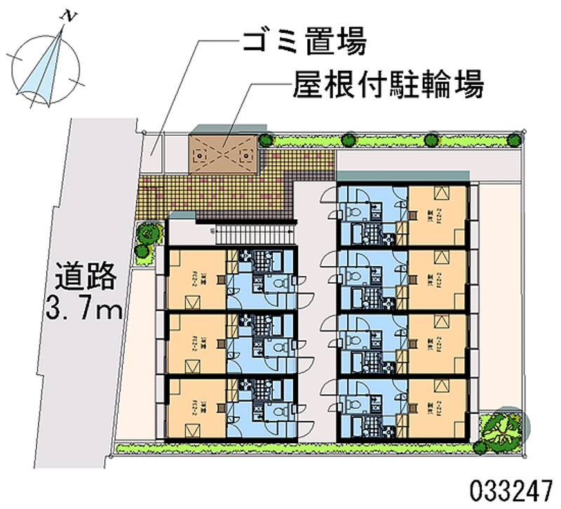 レオパレスレガーロ中十条 区画図