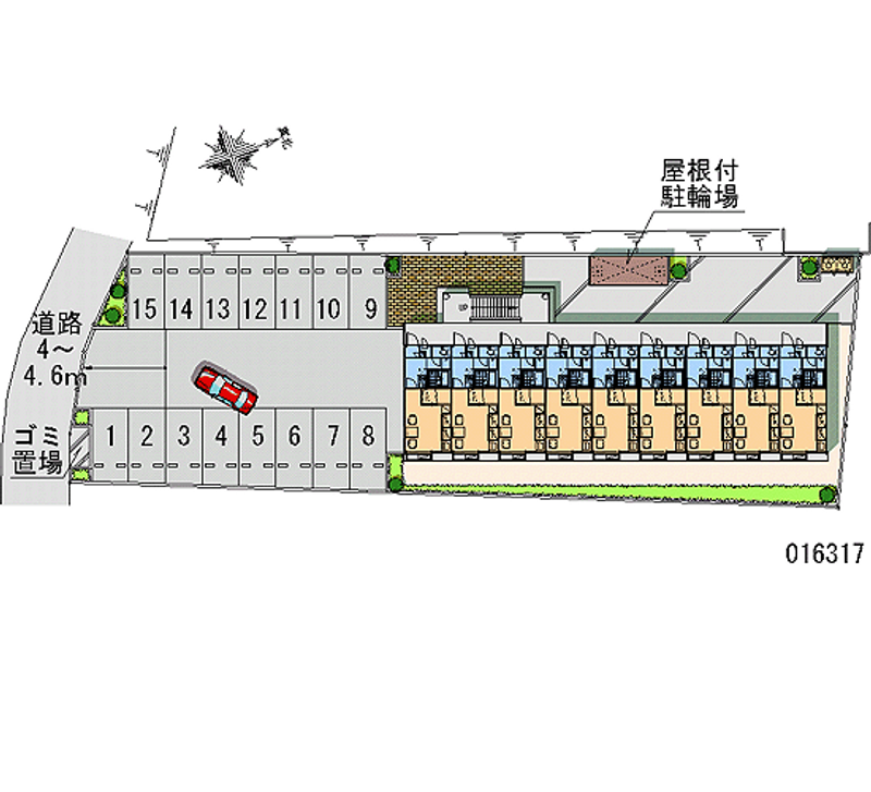 16317 Monthly parking lot