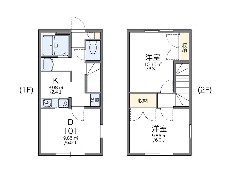 レオパレス斉藤 間取図