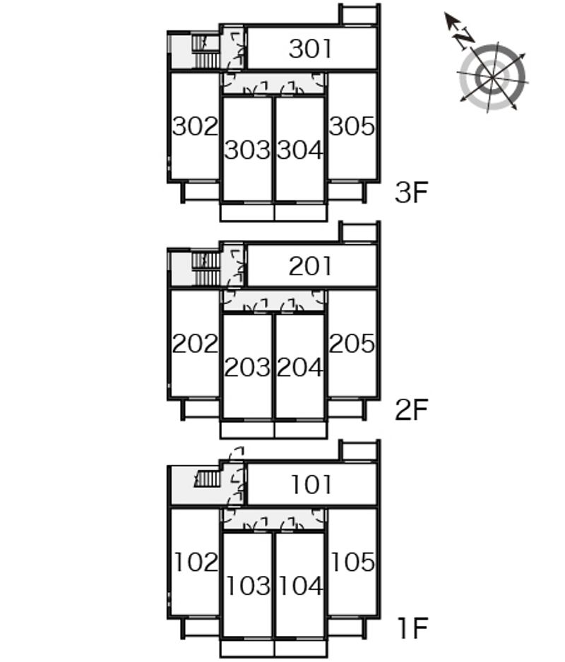 クレイノグランツ藤２５ 間取り配置図