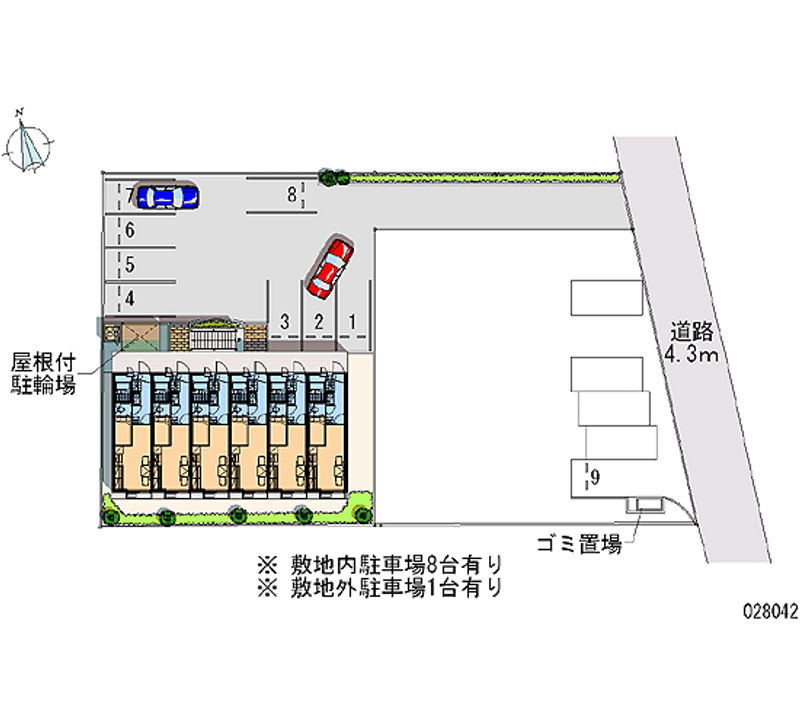 28042 Monthly parking lot