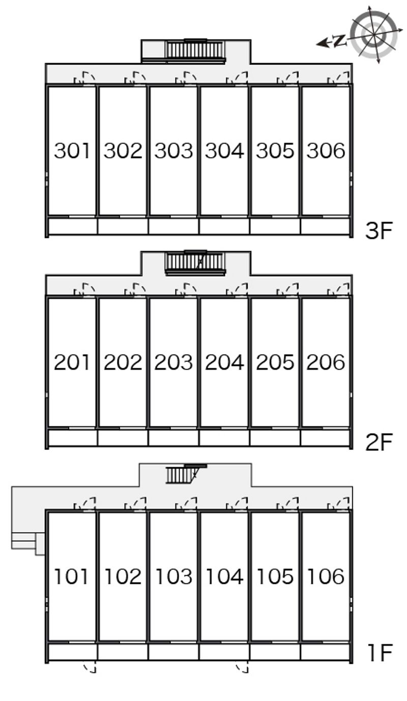 クレイノ縁 間取配置図