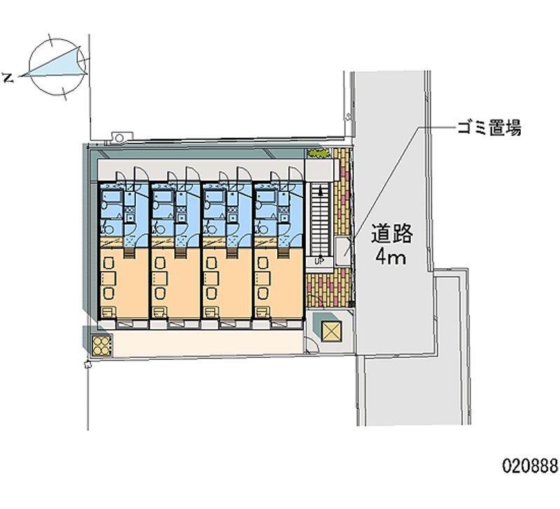 レオパレスフローリッシュ 区画図