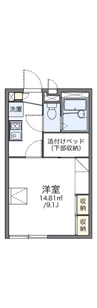 レオパレスプティフォンティーヌ 間取り図