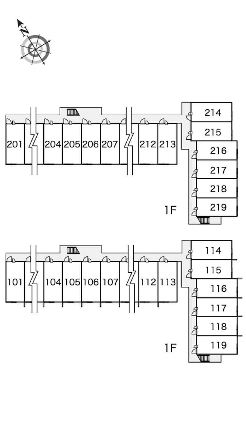 レオパレスＴＫすずめ 間取配置図