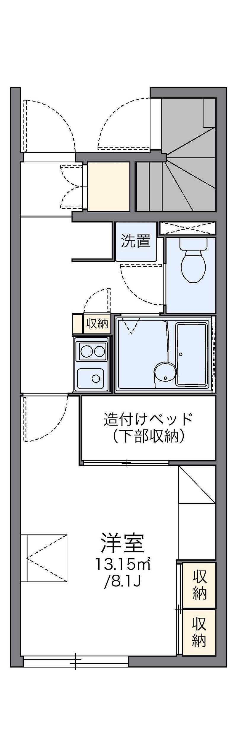 レオパレス連 間取図
