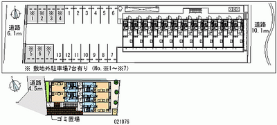 21076 Monthly parking lot