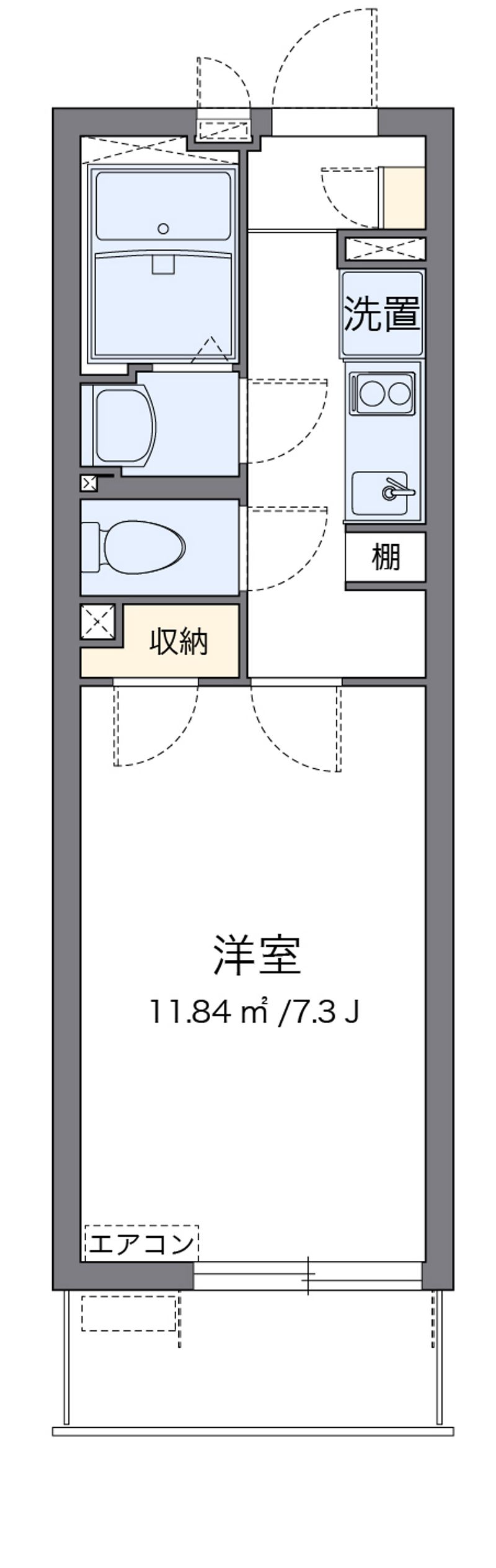 クレイノベルウッドⅡ　広川 間取図