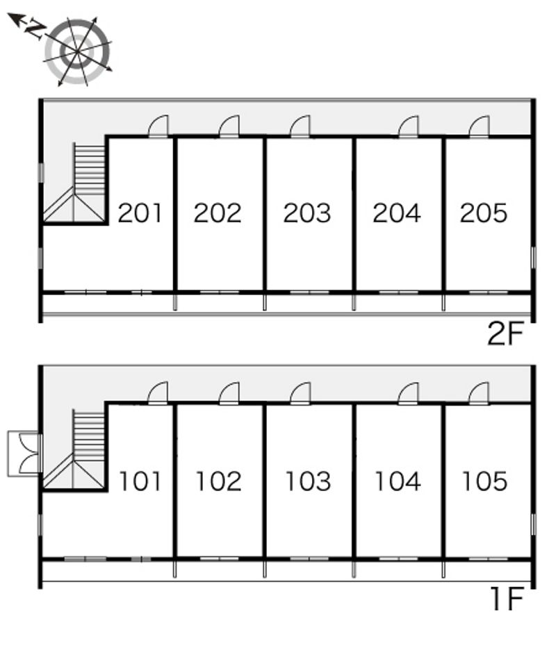 レオパレストウマル 間取配置図