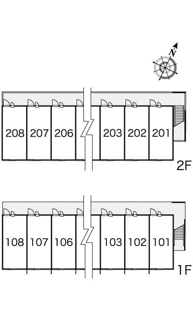 レオパレスＫ２ 間取配置図