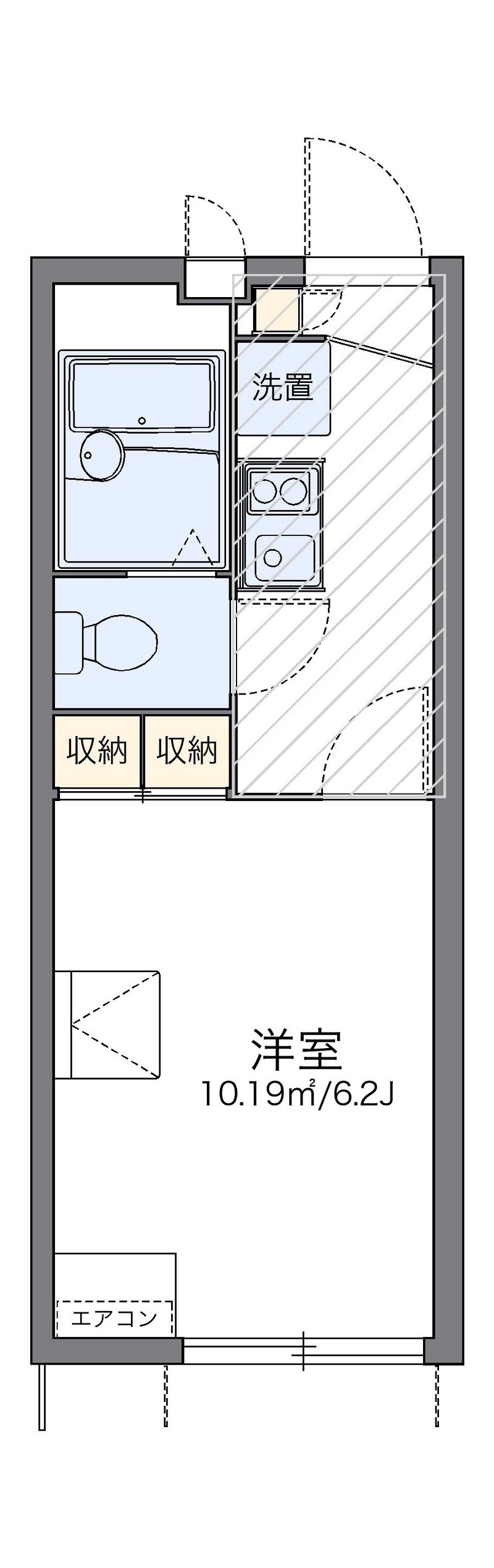 レオパレスラ　プランタンⅡ 間取図