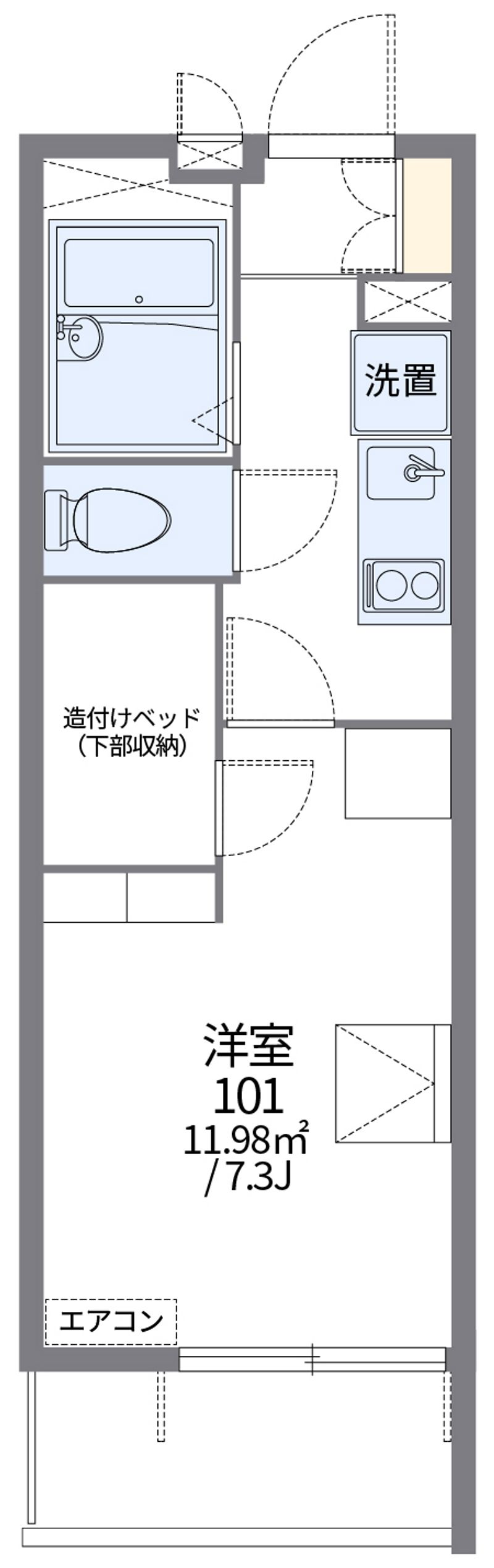 レオパレス猿久保 間取図