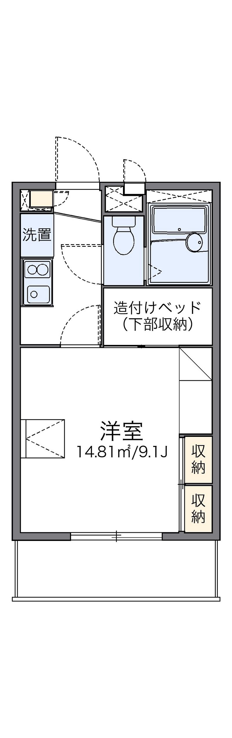 レオパレス多田４ 間取図