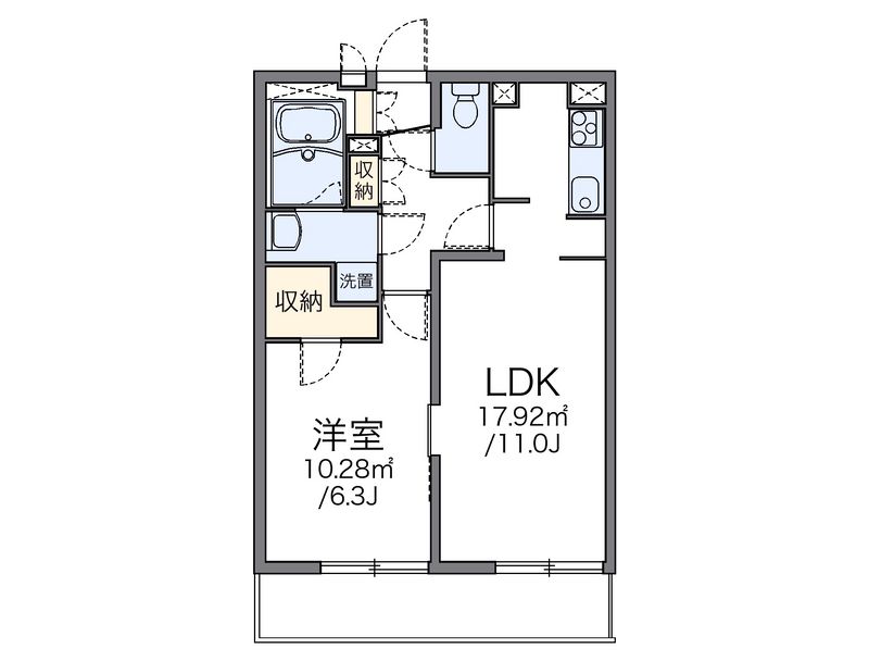 レオパレスリバティハイム 間取図