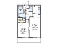 レオパレスリバティハイム 間取り図