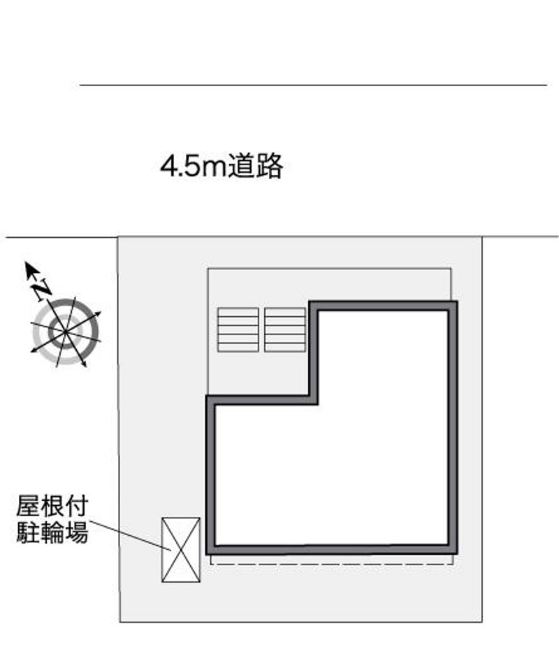 レオパレスグランティス　Ⅱ 配置図
