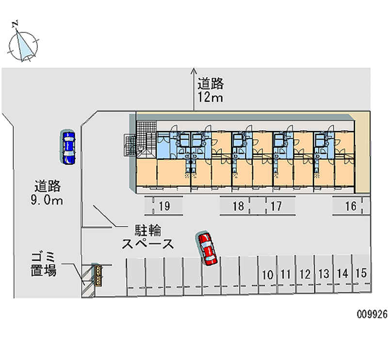 レオパレスハピネス 月極駐車場