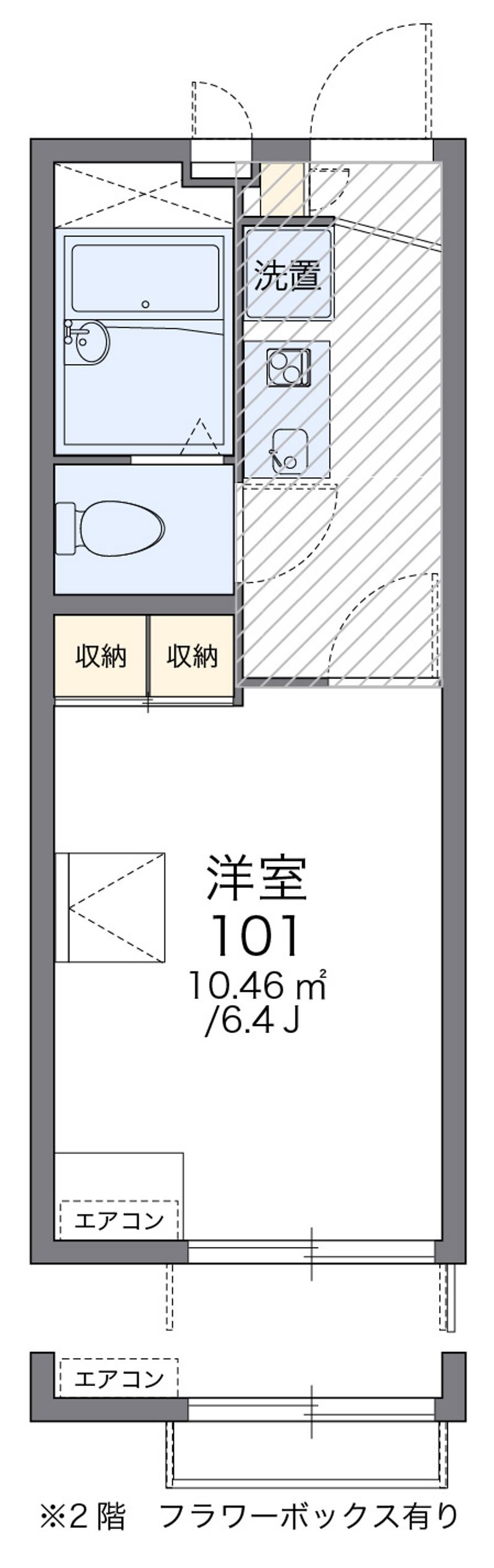 レオパレスＮＥＷＮＯＲＴＨ　 間取図