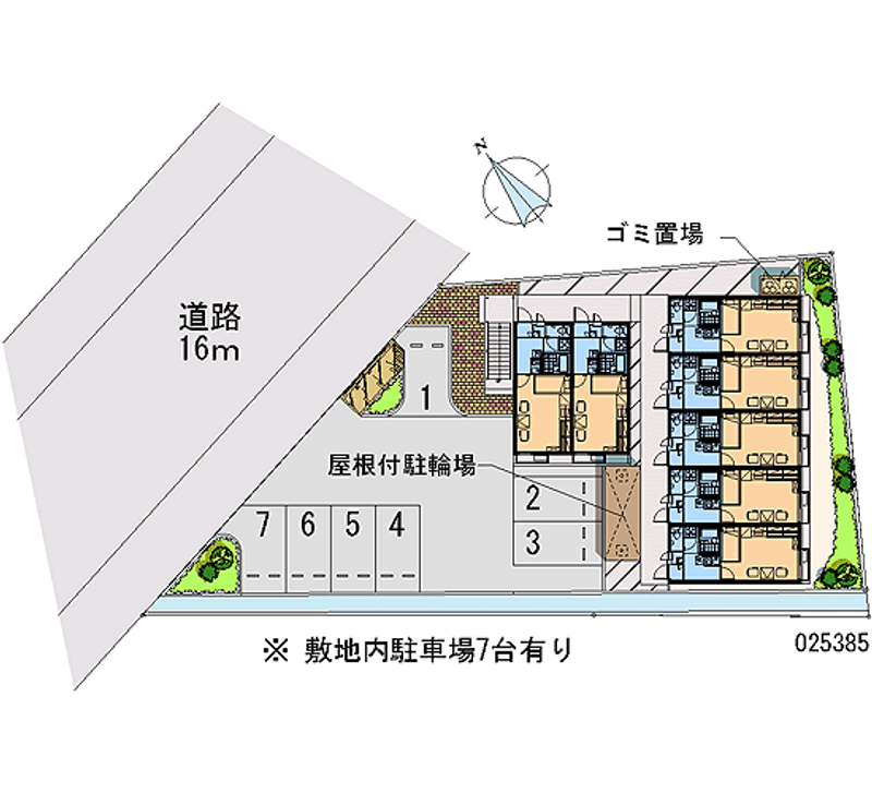 レオパレス夢見 月極駐車場