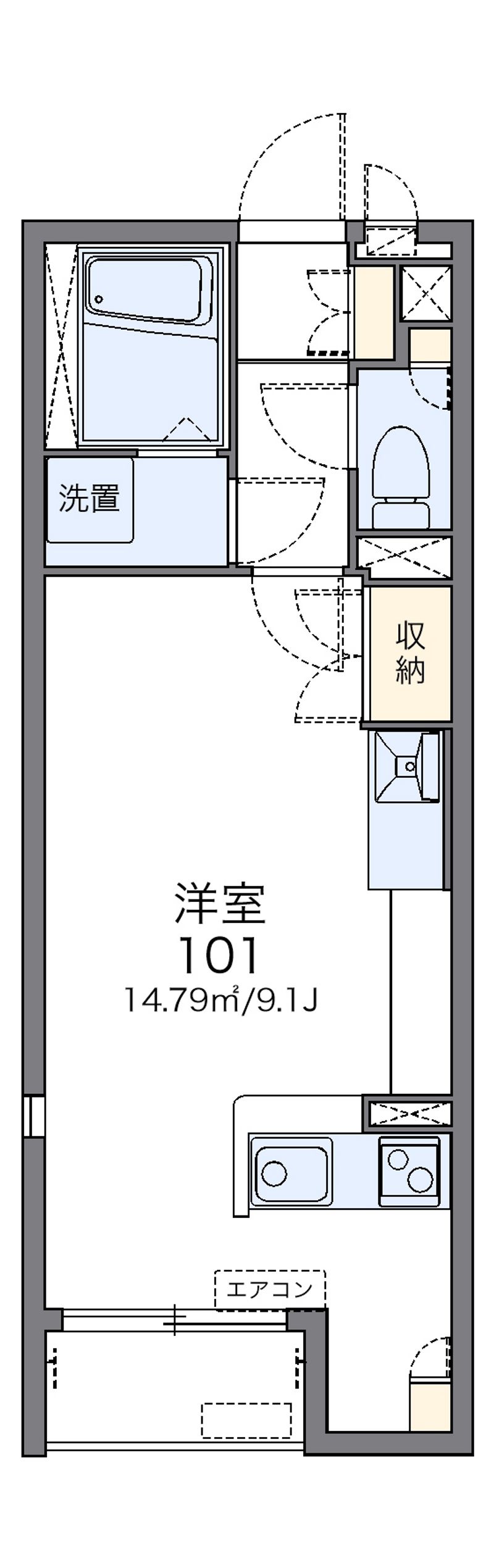 レオネクストＲＩＮ 間取図
