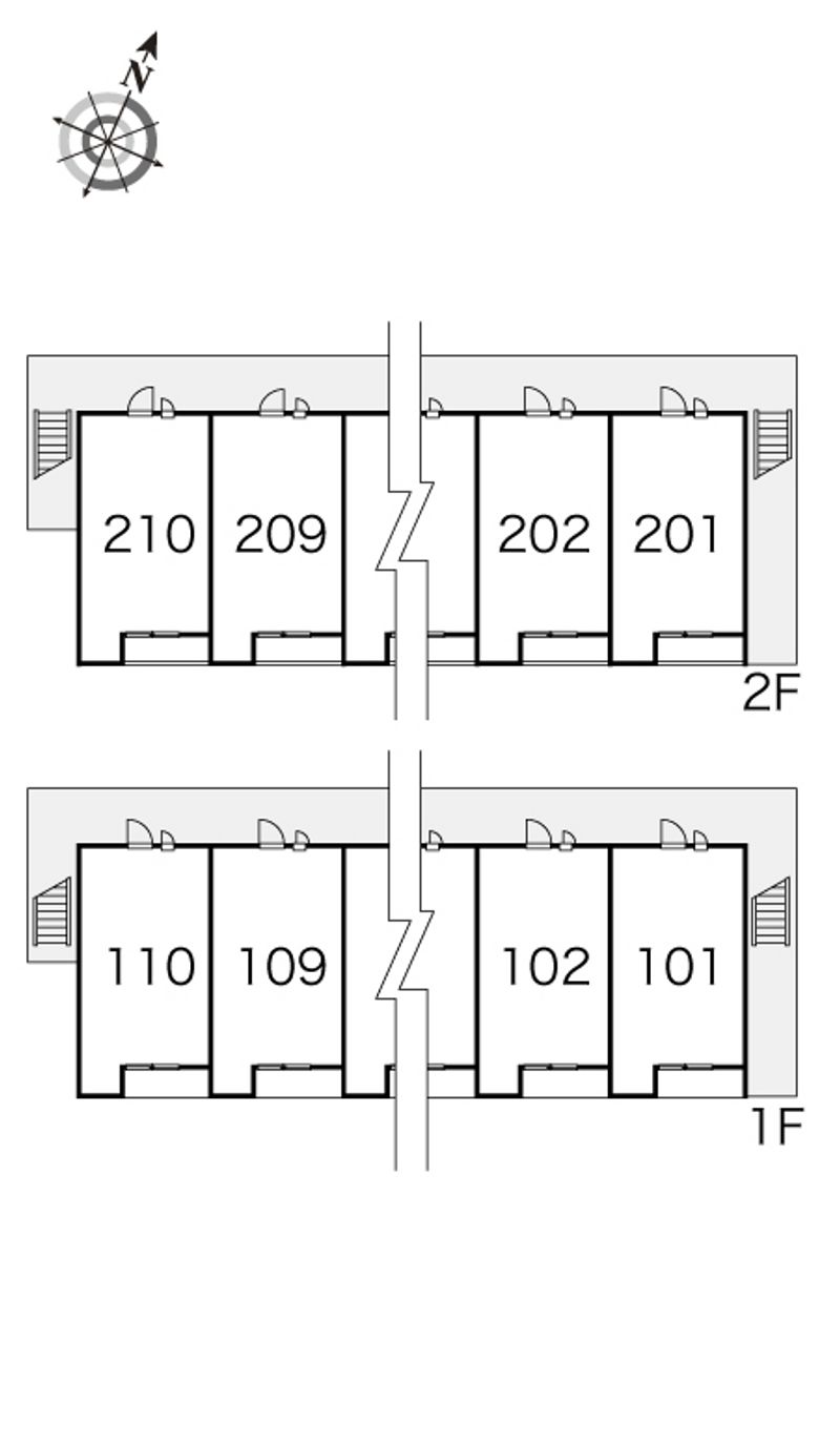 レオパレスリリー 間取配置図