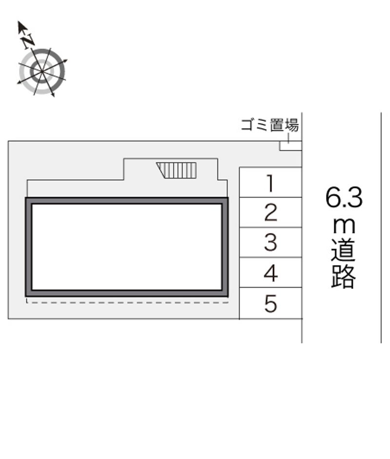 レオパレス駒方 配置図