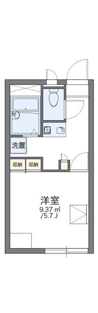 レオパレス大岡 間取り図