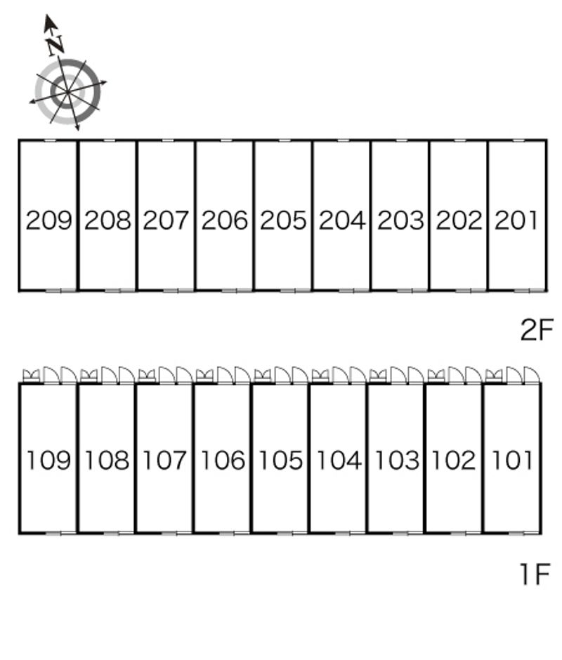レオパレス千代水 間取り配置図