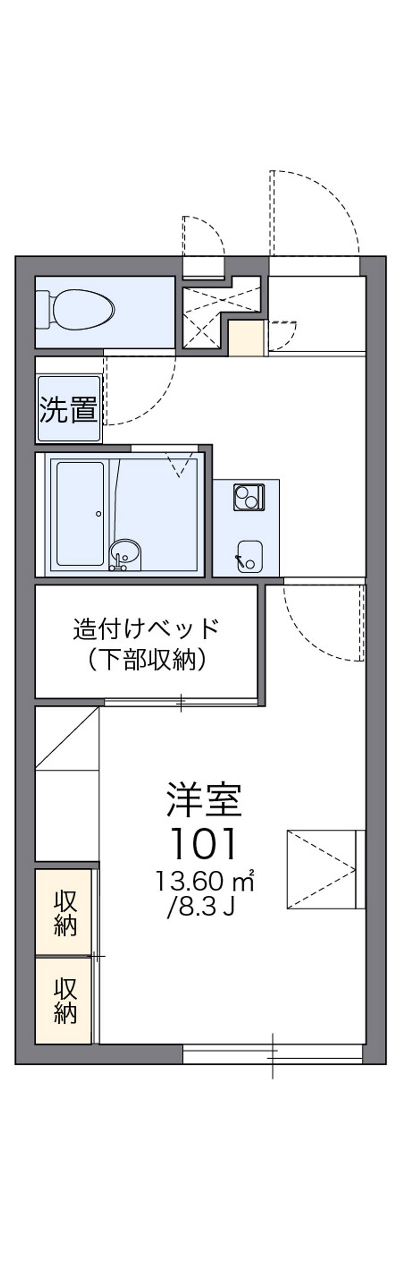 レオパレスアーク 間取図