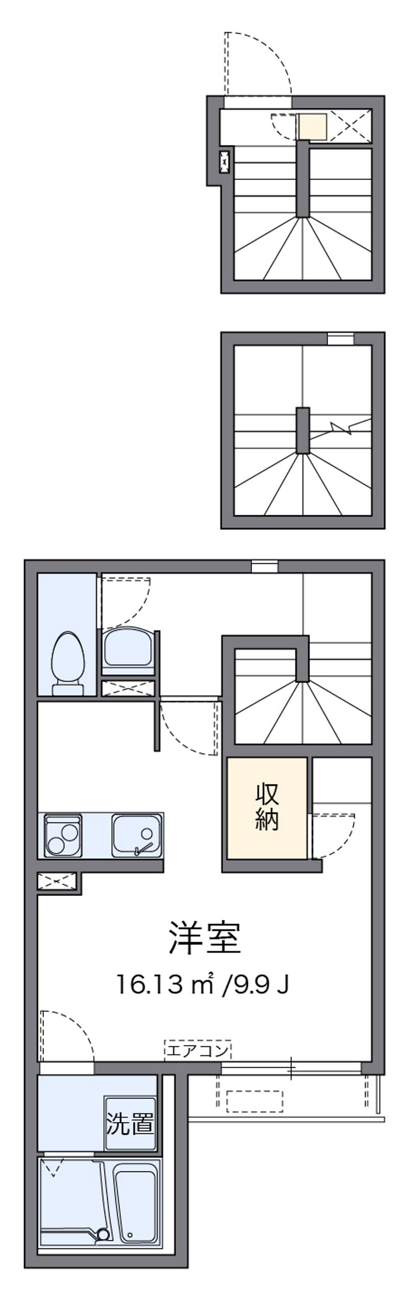 クレイノｋｅｙａｋｉⅡ 間取り
