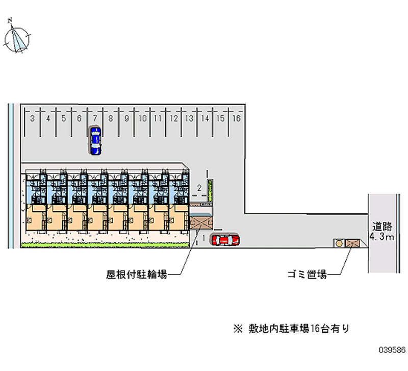 レオパレストヴェーデ 月極駐車場